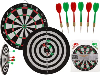 Produktbild von OOTB Doppelseitiges Dartspiel mit 6 Darts