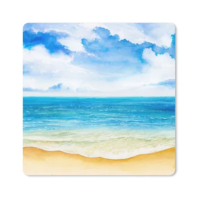 Produktbild von MuchoWow® Mauspad Mousepad Strand - Meer - Himmel 30x30 cm - Mousepads - Maus Mat - Pad - Mausunterlage - Gaming