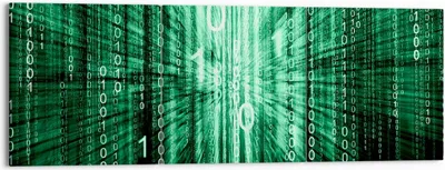 Produktbild von Bild auf Leinwand - Leinwandbild - Abstrakt zusammenfassungszahlen - 150x50cm - Wand Bild - Wanddeko - Leinwanddruck - Bilder - Kunstdruck - Leinwand bilder - Wandkunst - CA150x50-2290