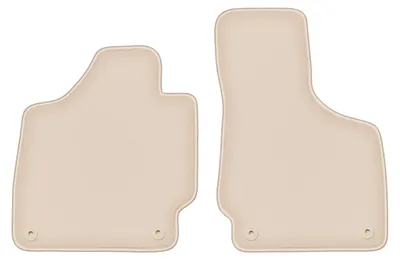 Produktbild von DURBAN Beige Velours-Fußmatten vorne für Audi TT II 8J Cabrio, Roadster, Coupé (2006-2014)