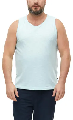 Zdjęcie produktu dla T-shirt męski s.Oliver – krój oversize, mieszanka bawełny, dzianina, dekolt okrągły