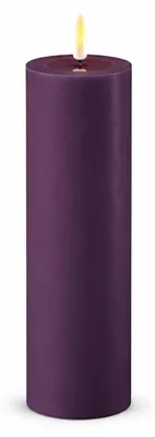 Immagine prodotto di Candela LED Deluxe Homeart con funzione timer viola scuro