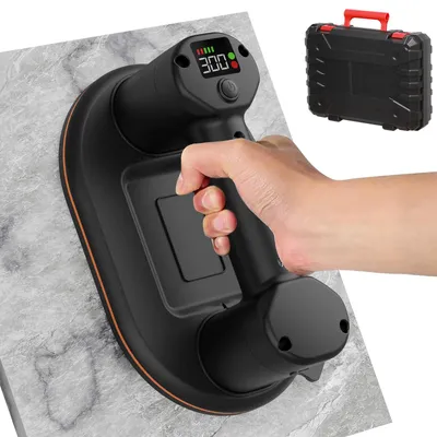 Produktbild von Elektrischer Vakuum-Saugheber - Digitalanzeige - Hohe Leistung - Ein-Klick-Start - 300 kg Saugkraft - 1 Stück B EU
