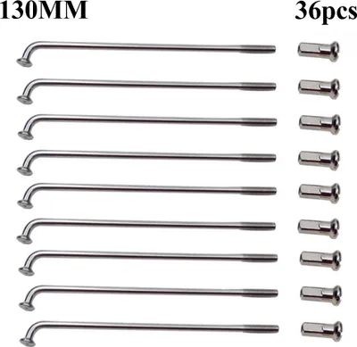 Produktbild von 36Pcs 60-305mm 12G Elektrofahrrad E-Bike Rad Reifen Stahl Speichen Fahrradteile 130mm 130mm