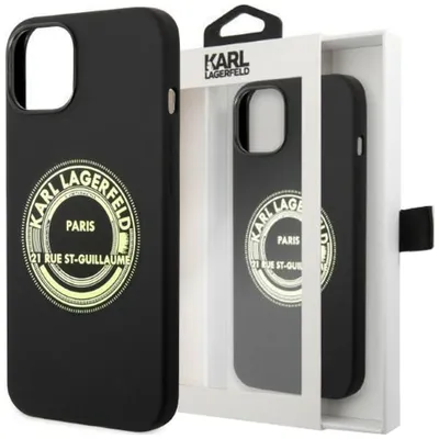 Produktbild von Karl Lagerfeld Klhcp14Msrsgrck Iphone 14 Plus 6.7"" Hardcase Czarny/Schwarzes Silikon Rsg