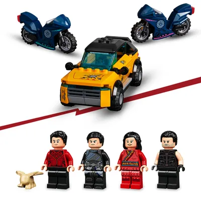 Produktbild von LEGO 76176 Marvel Super Heroes Flucht vor den zehn Ringen, Bauset mit Minifiguren, Spielzeugauto und Zubehör, Spielzeug ab 7 Jahre