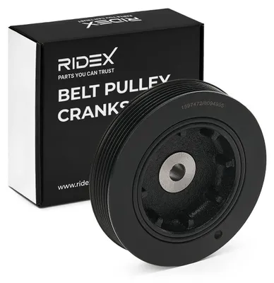 Produktbild von RIDEX 3213B0014 Riemenscheibe Kurbelwelle für RENAULT CLIO II (BB0/1/2, CB0/1/2) 136mm