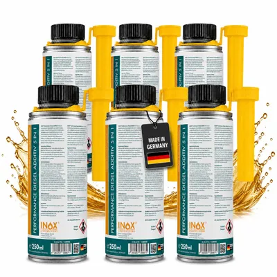 Produktbild von INOX® Performance Diesel Additiv 5 in 1, 6x250ml - Kraftstoffzusatz für Motoren