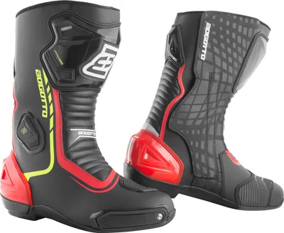 Bogotto GPX Motorradschuhe, schwarz/neon-gelb, 41