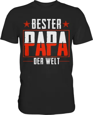 Produktbild von Bester Papa Vatertag Geschenk Vater T-Shirt – Black / M