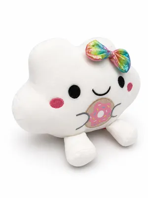 Produktbild von Wolke mit Donut Kuscheltier 32 cm Kawaii Wolke Plüschtier Stofftier Weiches Geschenk für Kinder