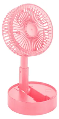 Produktbild von Tragbarer Tischventilator – 3 Geschwindigkeitsstufen, leiser Betrieb, faltbar, wiederaufladbar, akkubetrieben, USB-Tischventilator