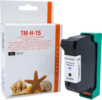 Produktbild von black Tinte/Druckpatrone 4.1-C6615XL kompatibel mit HP C6615DE [ 15 ]