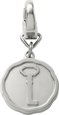 Produktbild von Fossil Charm Edelstahl silber Karabiner JF00038040