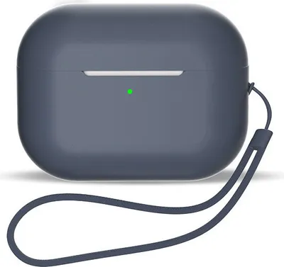 Obrázok produktu pre Silikónové puzdro pre AirPods 1 / AirPods 2 + šnúrka na zápästie - modré