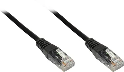 Produktbild von Patchkabel, Cat. 6, U/UTP, schwarz, 1,5m, Good Connections®