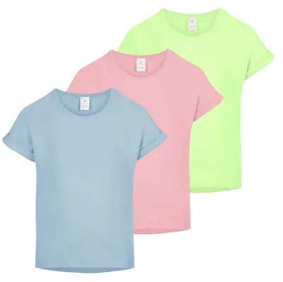 Produktbild von Merry Style T-Shirt für Mädchen aus weicher Baumwolle – Bequeme Mädchenkleidung Gr 116 MS-468