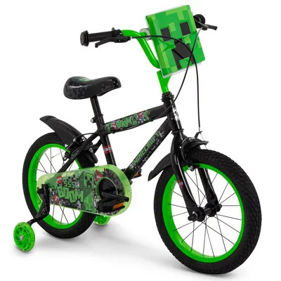 Zdjęcie produktu dla Rower dziecięcy Minecraft 16" Czarny Zielony Huffy