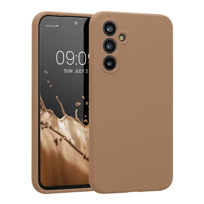 Produktbild von kwmobile Hülle kompatibel mit Samsung Galaxy A54 5G Hülle - A54 Case gummiert - Silikon Handyhülle - Schutzhülle Cappuccino