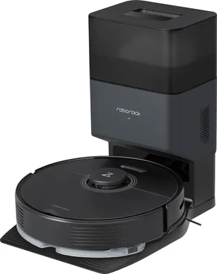 Produktbild von Roborock Q7 Max+ Saugroboter mit Absaugstation (2,5L), 4200 Pa und LiDAR Navigation, mehrstöckige Kartierung, Alexa/App, Schwarz