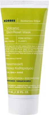 Productafbeelding van Korres Santorini Druiven-Masker voor een zuivere huid, vulkanische formule, 70 ml