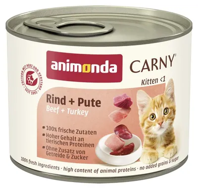 Zdjęcie produktu dla ANIMONDA Carny Kitten smak: wołowina,indyk 200g