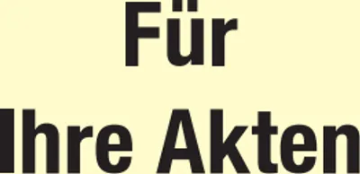 Produktbild von Haftnotizen für Steuerberater "Für Ihre Akten"