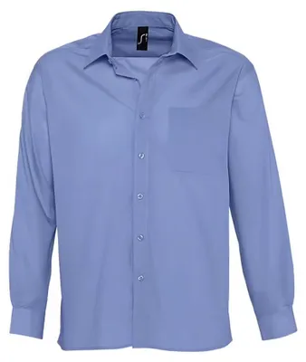 Produktbild von SOLS - "Baltimore" Hemd für Herren Langärmlig LT1897 (L) (Mittelblau)