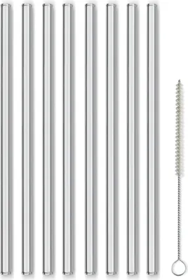 Zdjęcie produktu dla KELA Szklane słomki z czyścikiem GRACE 23 cm zestaw 9 KL-12538