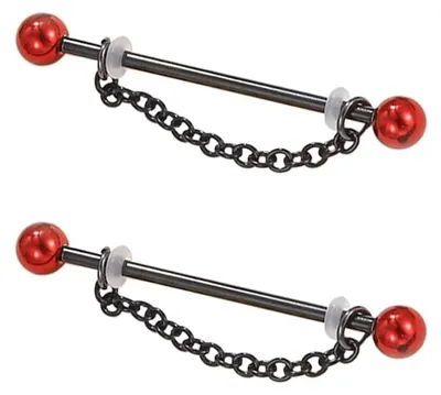 Obrázok produktu pre 14G retro náhrdelník pre piercing Helix s guľôčkou
