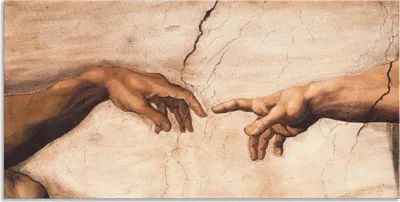 Produktbild von ARTland Wandbild Alu für Innen & Outdoor Hände Größe: 100x50 cm