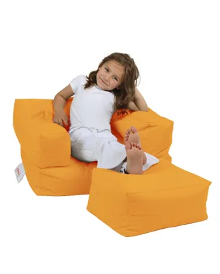 Produktbild von Hanah Home, Kids- FRN1223, Orange, Klassische Sitzsäcke, 100% ige Styropor mit hoher Dichte recycelt