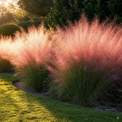 Produktbild von Stauden Gänge 1 x Muhlenbergia capillaris im 1 Liter Topf - Rosa Haargras - Rosa Wolken, die den Garten verzaubern - Blickfang - Winterhart