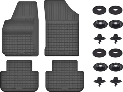Produktbild von Gummimatten Mit Stoppern Für: Renault Megane I (1995-2002) Schwarz Set
