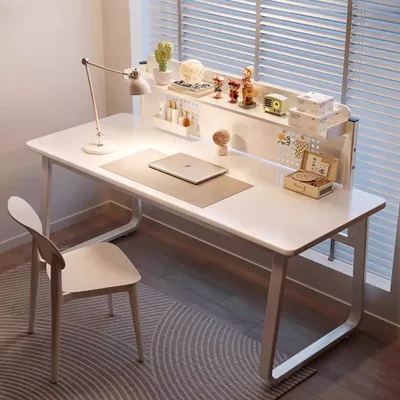 Produktbild von Schreibtisch tisch Computertisch Lernschreibtisch mit Regal Büroschreibtisch weiß 120cm 【FY-M1490】