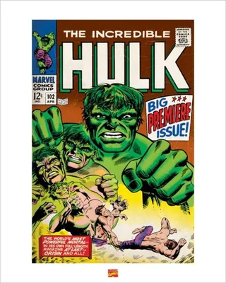 Obrázok produktu pre Hulk – UMELECKÁ TLAČ – 40 x 50 cm – Plagát
