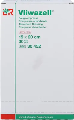 Produktbild von Vliwazell Kompressen 15x20cm steril, 30 St KOM