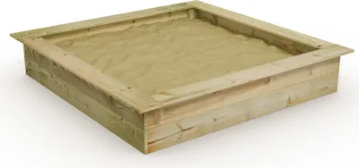 Produktbild von WICKEY King Kong 165 x 165 cm Sandkasten Sandkiste mit Sitzbank Garten Kinder Buddelkiste