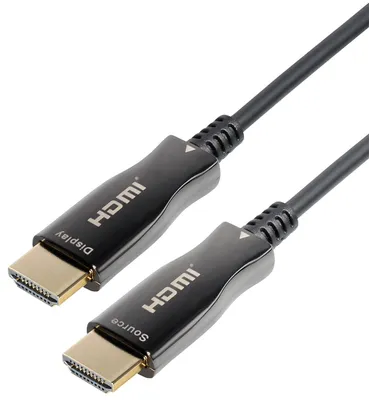 Productafbeelding van MAXTRACK HDMI-glasvezelkabel, 50 meter, 4K UHD, HDMI 2.0, met optische converter