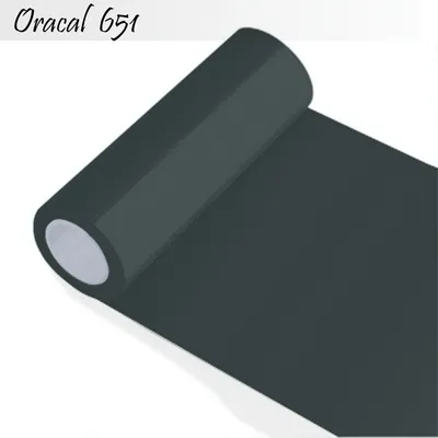 Produktbild von Oracal 651 - Orafol glänzend - glanz - für Küchenschränke und Dekoration Folie 25m (Laufmeter) - 31,5 cm Folienhöhe - 73-dunkelgrau + GRATIS ein Schmetterlingsset W400 von Indigos UG