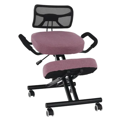 Obrázok produktu pre MOB, Ergonomická kancelárska stolička - Rusu (ružová + čierna)