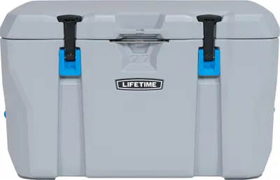 Productafbeelding van Koelbox van premium kwaliteit, campingkoelkast "Cooler" met draaghandgrepen, grijs, 73 liter inhoud