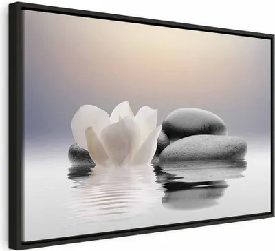 Produktbild von Italienischer Leinwand Leinwandbild - Garden of Calm 120x80 cm Orient b-B-0095-b-a