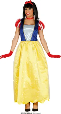Produktbild von langes Schneewittchen Kleid für Damen Gr. M/L, Größe:S
