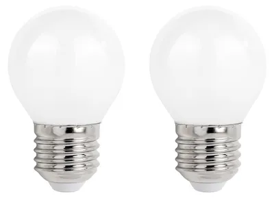 Produktbild von Spectrum E27 LED Kugellampe 5,5W 610lm 2700K Warmweiß 230V 45mm 2 Stück