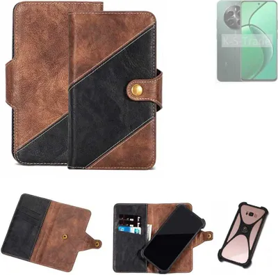 Produktbild von K-S-Trade Handyhülle Schutzhülle Bookstyle Case kompatibel mit Realme 13 4G Klapphülle Cover Hülle Schutztasche 1x