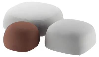 Immagine prodotto di Elegante set di sgabelli in legno bianco dal design moderno