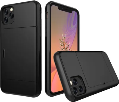 Produktbild von Schutzhülle für Apple iPhone 11 Pro 2019 5.8 Zoll Ultra Slim Case Tasche Kreditkarten Bumper Schwarz