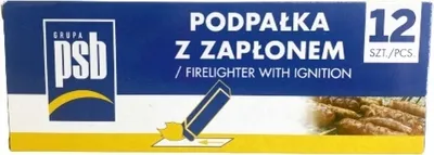 Zdjęcie produktu dla Podpałka do grilla z zapłonem 12 sztuk