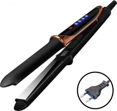 Imagen del producto de AIORBER, rizador y plancha de pelo profesional 2 en 1, con temperatura ajustable, color